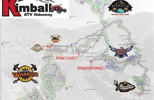 Eckman Cabaña | Cottage 5 In Eckman Central to Hatfield McCoy trails. ATV Rental Offered!