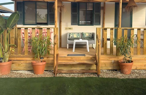 El Palmar Cabaña | Casita de campo 'Coqueta Casita' con terraza privada, Wi-Fi y aire acondicionado