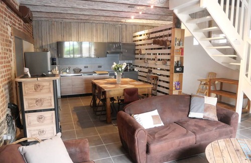 Flines-les-Mortagne Cabaña | Casa rural en antigua cuadra con jardín, aire acondicionado, parking y WIFI