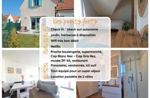 Audinghen Casa | Cottage L'évasion des 2 caps-5 personnes- bord de mer