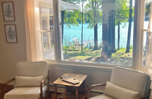 Waupaca Cabaña | Cottage On Pristine Lakefront With Sunset Views And Sandy Shores