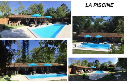 Ychoux Casa | Casa rural con piscina climatizada en un parque de 2700 m2.