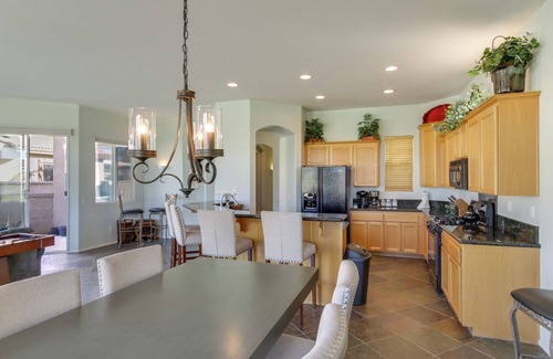 Indio Cabaña | Country Club Home w/ Pool & Spa, 2 Mi to Coachella