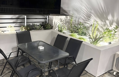 Nea Peramos Casa | Country House 'Azure Nest' with Private Terrace, Wi-Fi, and Air Conditioning