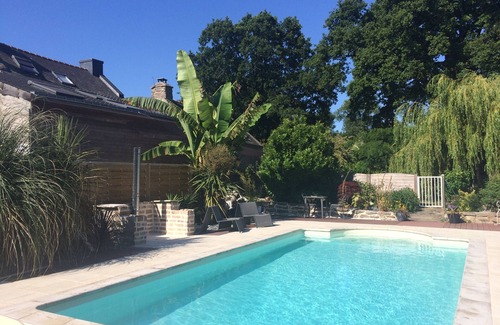 Sulniac Casa | Casa de campo piscina climatizada a 15 minutos del Golfo de Morbihan