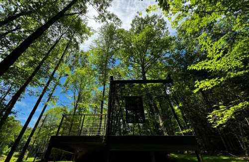 Balsam Grove Casa | Couples Mirror Cabin -Looking Glass at Valley Bear Farms Resort