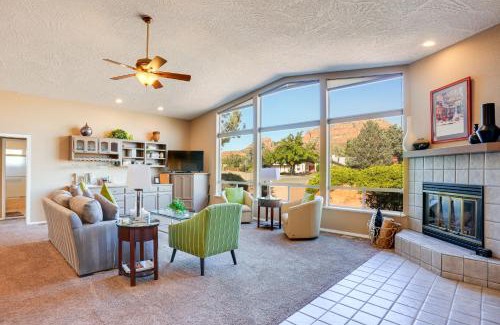 Oak Creek Casa | Covered Deck and Red Rock Views Home in Sedona