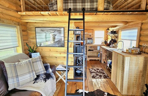 Elliston Cabina | Cozy 1-Bed 1-Bath Cabin Retreat. King Size Bed, Wi-Fi, TV and Pet Friendly!