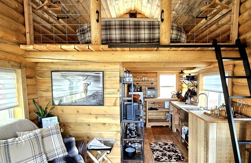 Elliston Cabina | Cozy 1-Bed 1-Bath Cabin Retreat. King Size Bed, Wi-Fi, TV and Pet Friendly!