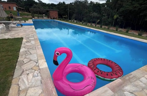 Engenheiro Coelho Casa | Cozy 1-bedroom chácara in charming Engenheiro Coelho with AC, fitness room, WiFi