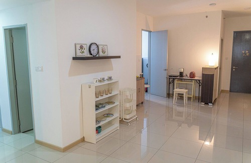 Cheras Apartamento | Cozy 1-bedroom MRT connected with Private Bathroom Highspeed WiFi, fitness room