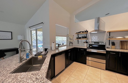 Port Saint Lucie Villa | Cozy 4BR Home w/ Solar heated Pool, BBQ, & Bonfire