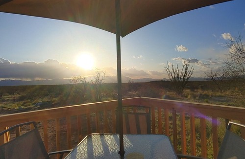 Tucson Casa | Cozy Airstream with WiFi, AC Amazing Desert Views 300 Acre Private Saguaro Park