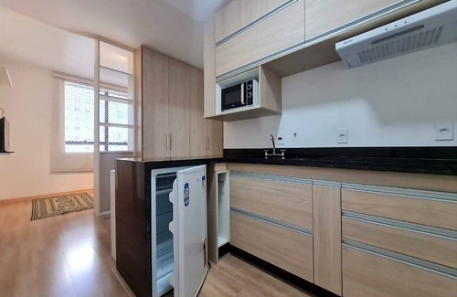 Alphaville Apartamento | Cozy apartment with double bed.