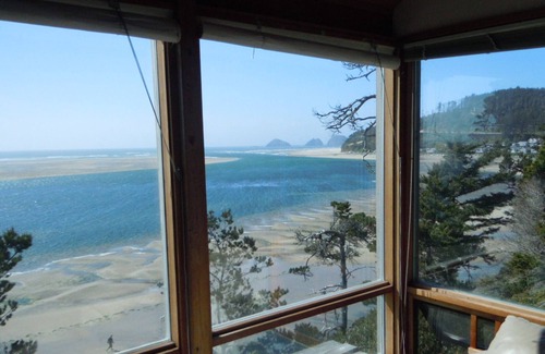 Netarts Casa | Hermosa cabaña frente a la playa con vistas panorámicas del océano Pacífico y Netarts Ba