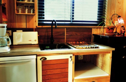 Saint-Andre-de-Cruzieres Chalet De Esquí | Cozy cottage under the oaks with outdoor kitchen, ideal for recharge.