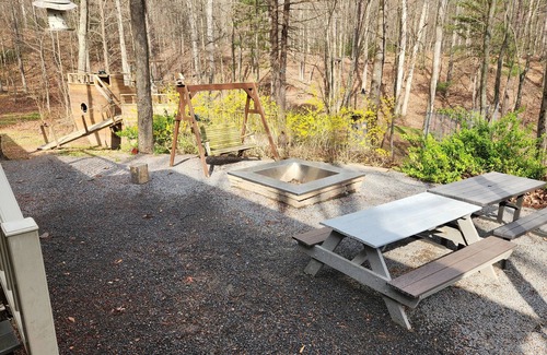 Warfordsburg Cabina | Cozy Cabin in the Woods, with a wood FIREPLACE, hiking, outdoor KIDS PLAY SET!
