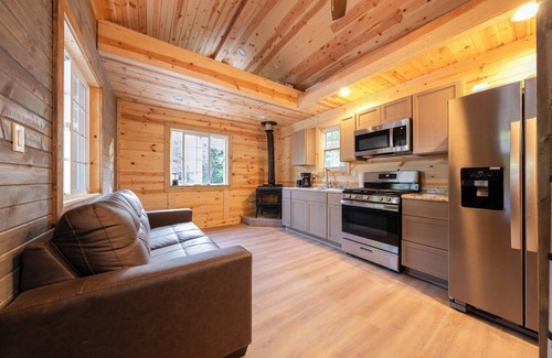 Miller Beach Cabaña | Cozy Cabin w/ Loft, Grill & Fire Pit