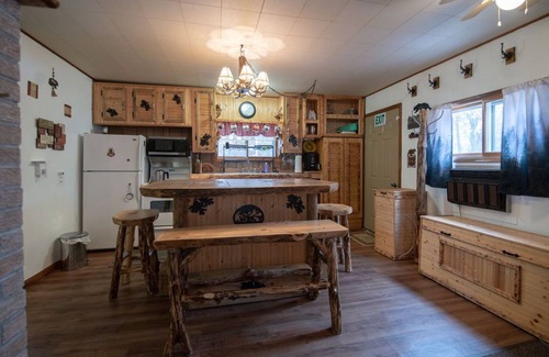 Necedah Cabina | Cozy cabin with 1 bedroom and blow up hot tub & AC in soothing Necedah