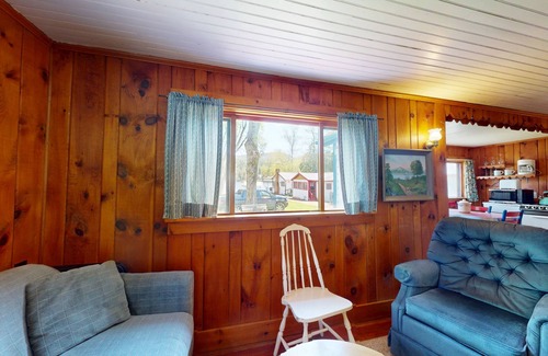Wells Cabaña | Cozy cottage w/ waterfront, beach, dock, lake views, playground, kayaks, and A/C