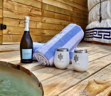 Dripping Springs Otro | Cozy Couples Yurt with Hot Tub in Dripping Springs, Texas