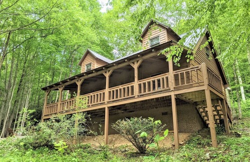Asheville Cabina | Cozy Cove Cabin: 3BR 2BA Modern Comfort Meets Rustic Charm