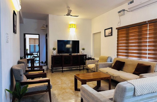 Pondicherry Beach Apartamento | Cozy Cove Whitetown | Rock Beach | Puducherry