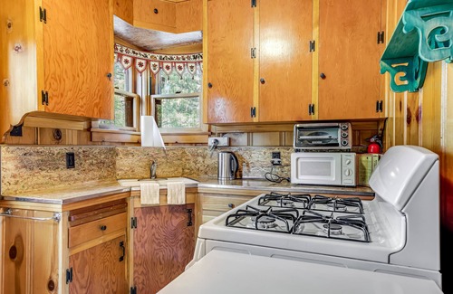 Idyllwild Cabina | Cabina acogedora histórica con gran cubierta, chimenea de roca original y loft!