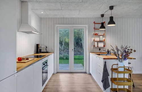 Fjellerup Casa | Acogedora casa en Glesborg con WiFi