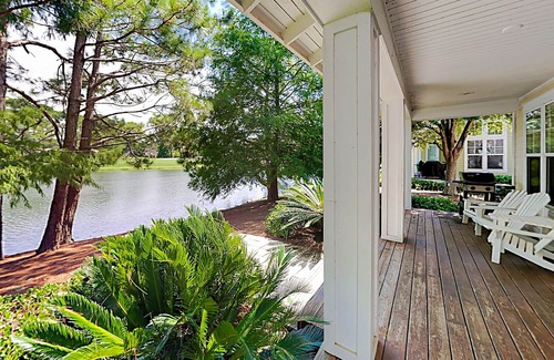 Laurel Grove Casa | Cozy Home w/ Lakefront Porch, Fairway Views & Golf Cart - Shared Pool & Hot Tub