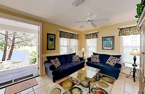 Laurel Grove Casa | Cozy Home w/ Lakefront Porch, Fairway Views & Golf Cart - Shared Pool & Hot Tub