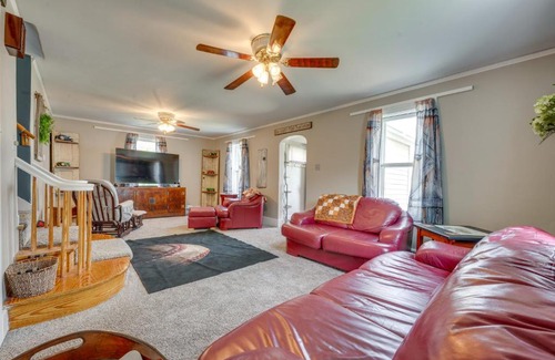 Dyersville Casa | Cozy Iowa Getaway with Patio and Fenced-In Yard!