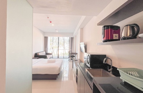 By Pass Ngurah Rai Apartamento | Cozy Living Studio (No Kitchen) Apartment at Skales Residence Nusa Dua Bali