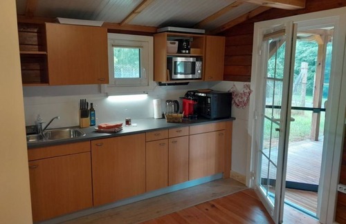 Oberhavel Cabina | Cozy log cabin for 1-2 people in an absolutely quiet location with lake access.