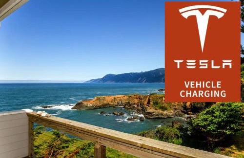 Shelter Cove Apartamento | Cozy Oceanview! by OceanviewHotTubs Oceanfront! Shelter Cove, CA Tesla EV station