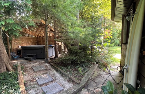 Sauble Beach Cabaña | Cozy private beach house with fire pit and hot tub in the heart of Sauble Beach.