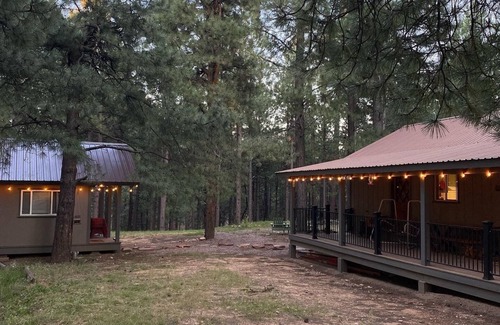 Heber Cabina | Cozy, quiet picturesque cabin in the pines & perfect escape to winter wonderland