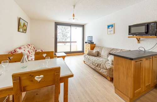 Montgellafrey Apartamento | Estudio acogedor 29m² para 4 pers, cerca pistas, balcón sur