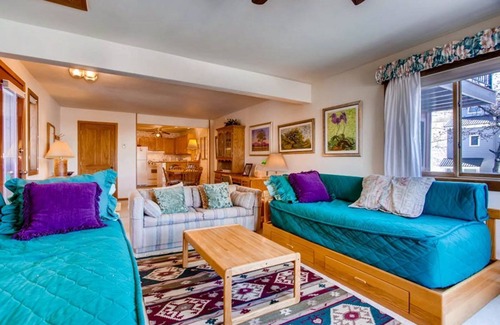 Crested Butte Apartamento | Cozy Slopeside Condo | Private Balcony & Fireplace