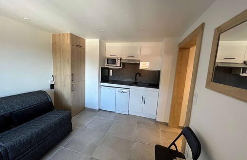 Meribel Apartamento | Estudio renovado para 2 personas, cerca de pistas y servicios en Méribel