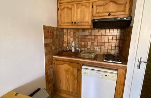 La Franqui-Plage Apartamento | Estudio con cabina para 4 personas, cerca de playa, con terraza grande y aparcamiento privado