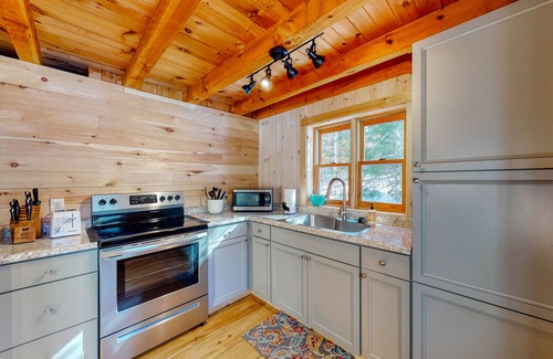 Greenville Cabina | Renovated Cabin w/ a Deck, Firepit, Gas Grill, Free WiFi, & Full Kitchen