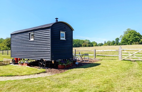 Waterlooville Cabaña | Crabden Shepherd Hut - Blendworth - sleeps 2 guests in 1 bedroom