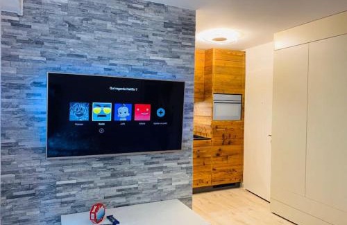 Lens Apartamento | Crans Montana - Studio au pied du téléphérique