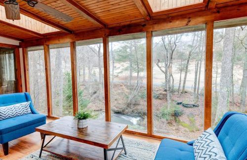 Lake Lure Casa | Creek Front FirePit Rumbling Bald Resort Sleeps 16