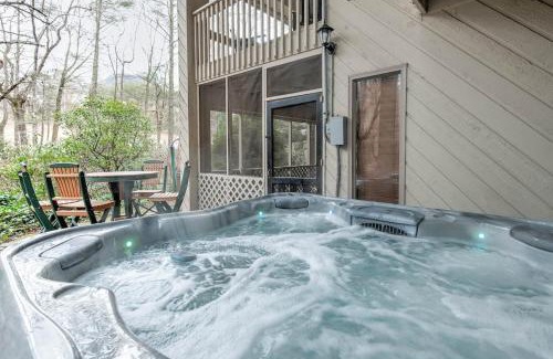 Lake Lure Casa | Creek Front FirePit Rumbling Bald Resort Sleeps 16