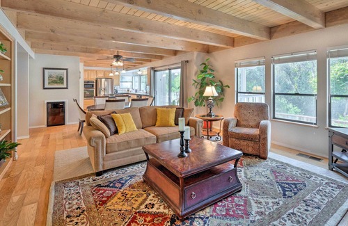 Auburn Casa | Creekside Auburn Retreat w/ Pool and Sauna!