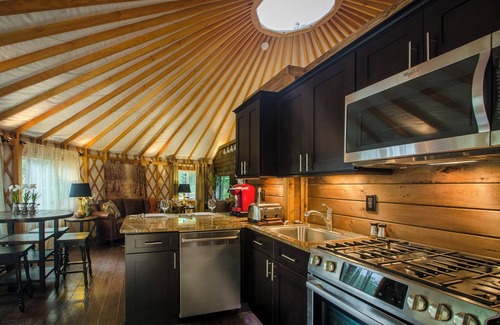 Topton Casa | Creekside Cove Yurt - Creekside Glamping w/ Private Hot Tub