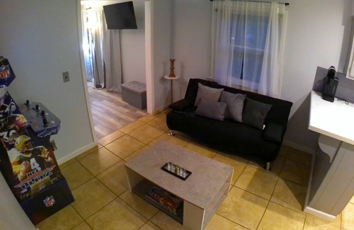 Clarkston Casa | Creekside oasis with movie room