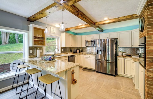 Lambsburg Casa | Creekside Retreat w/ Mtn Views in Lambsburg!